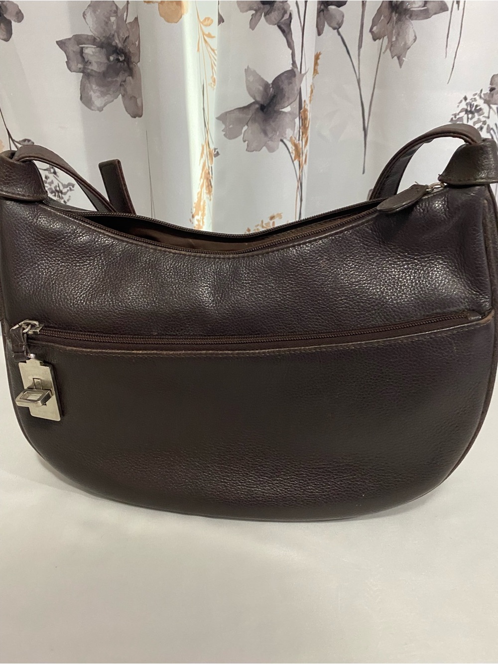 Women’s Brown Aurielle Medium Crossbody  Leather Purse